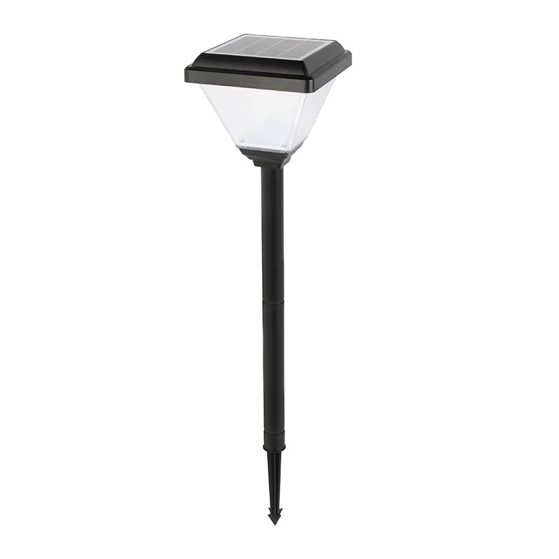 Square LED Solar Path Light - Dusk-to-Dawn Photocell - Stake Included - 200 Lumens - 3000K - Image 2