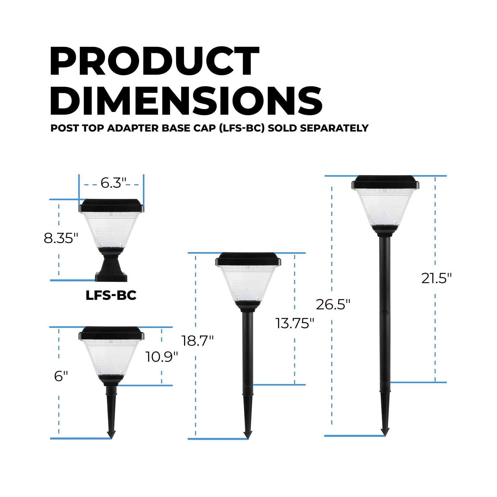 Square LED Solar Path Light - Dusk-to-Dawn Photocell - Stake Included - 200 Lumens - 3000K - Image 3