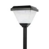 Square LED Solar Path Light - Dusk-to-Dawn Photocell - Stake Included - 200 Lumens - 3000K