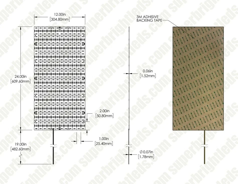 24V LED Light Sheet - 24" X 12" - Tunable White - IP20 - Image 8