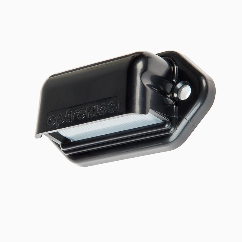 Optronics Mini LED License Plate Light - 2 LEDs - Rectangle - 12V / 24V - Chrome Housing - Image 4