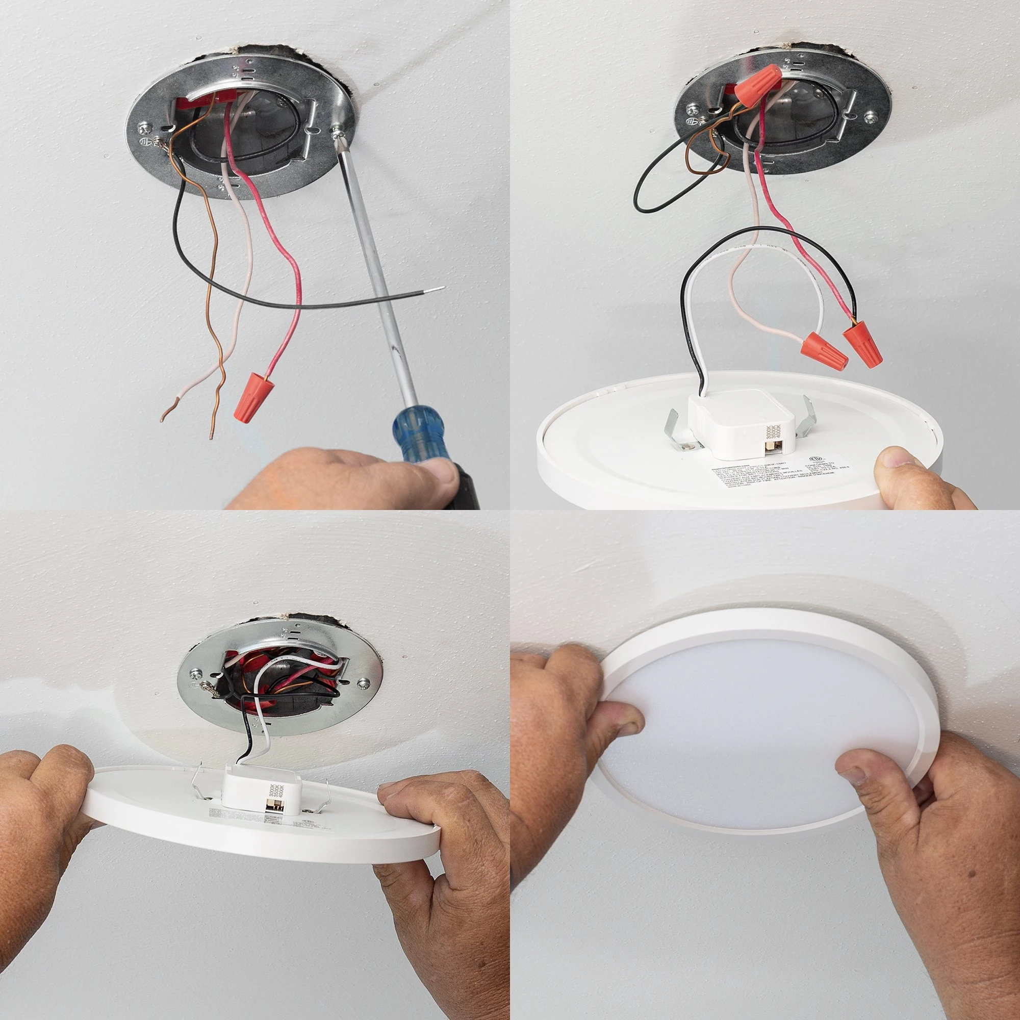 7" LED Low Profile Downlight With Selectable CCT - 15W Flush Mount Ceiling Light - 1,050 Lumens - Dimmable - Image 7