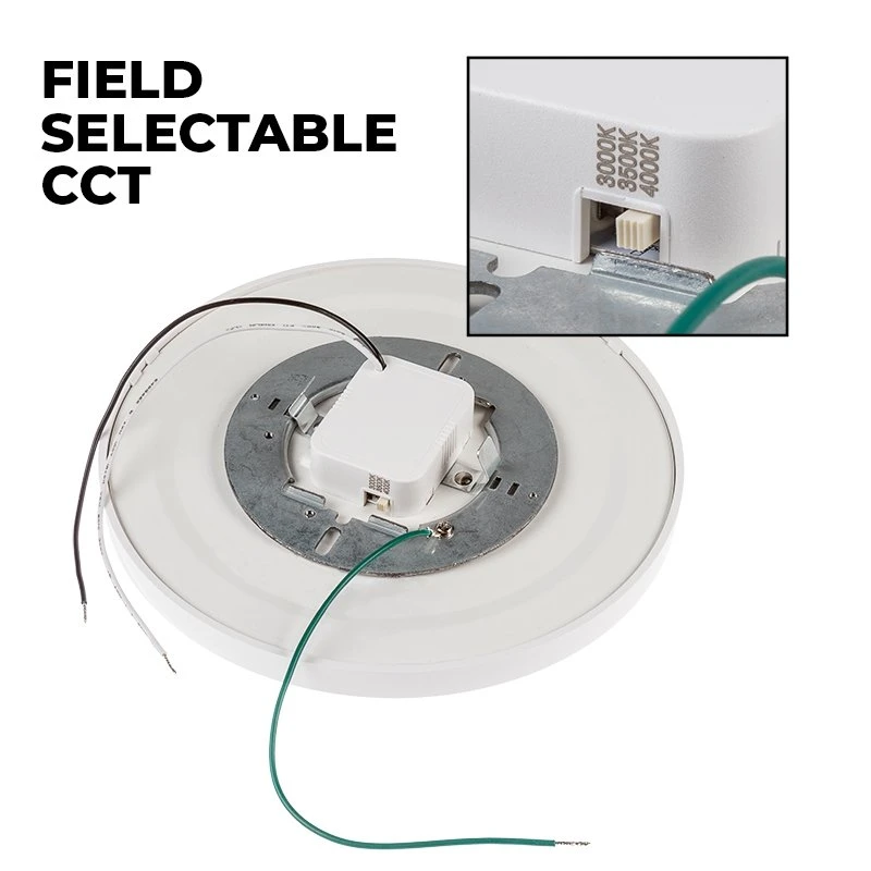 7" LED Low Profile Downlight With Selectable CCT - 15W Flush Mount Ceiling Light - 1,050 Lumens - Dimmable - Image 3