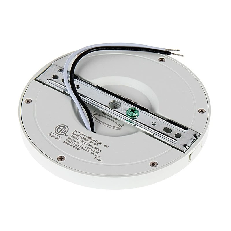 5" LED Downlight - Chrome Magnetic Trim - 6W Flush Mount Ceiling Light - 50W Incandescent Equivalent - Dimmable - 360 Lumens - 3000K / 4000K - Image 2