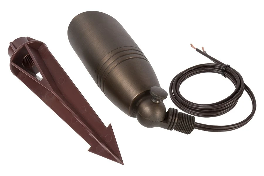 Solid Brass LED-Ready Landscape Spot Light - MR16 Drop-In - Fixture Only - Image 4