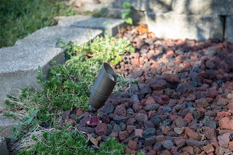 Solid Brass LED-Ready Landscape Spot Light - MR16 Drop-In - Fixture Only - Image 6