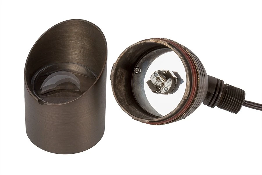 Solid Brass LED-Ready Landscape Spot Light - MR16 Drop-In - Fixture Only - Image 5