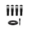 LED Landscape Lighting Expansion Kit - 4 Mini Bollard Lights - Warm White