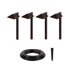 LED Landscape Lighting Expansion Kit - 4 Offset Square Path Lights