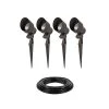 LED Landscape Lighting Expansion Kit - 4 Integrated LED Spotlights