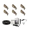 LED Landscape Lighting Kit - 6 Spotlights - Stainless Steel Transformer