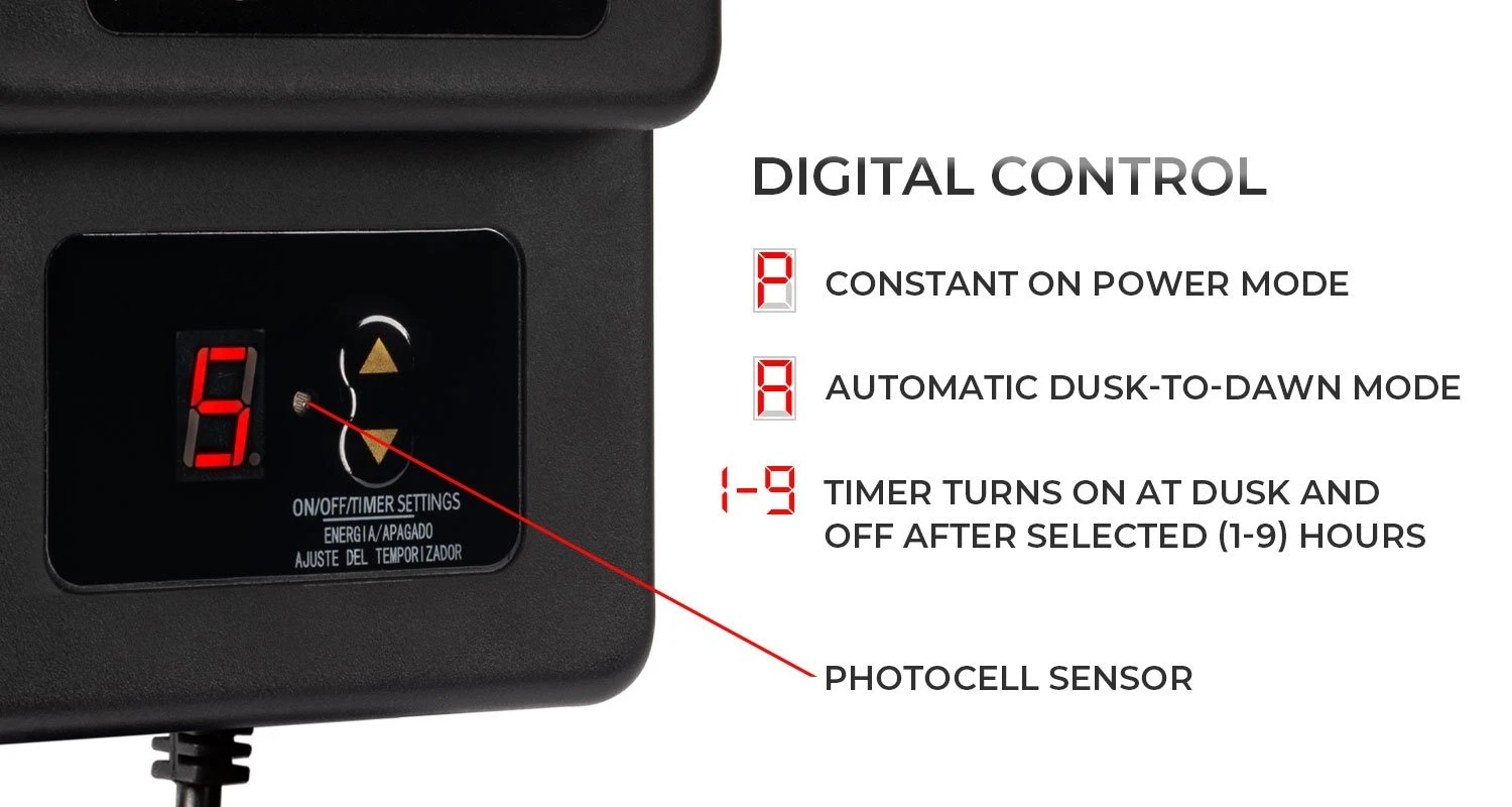 120W Low-Voltage Landscape Lighting Transformer - DiodeDrive® Series- Integrated Photocell And Timer - LVT-120W-12VAC - Image 5