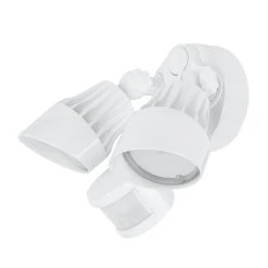 30W LED Security Light - Motion Sensor - 180° Detection - 2 Adjustable Light Heads - 2,550 Lumens - 5000K