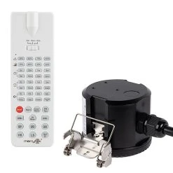 Merrytek Microwave Motion Sensor - Remote Controlled - Adjustable Surface Mount - 360° Detection - 120-277 VAC - Remote Included