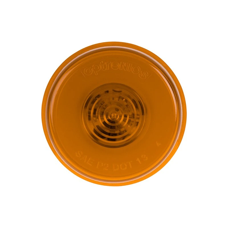 Optronics GloLight LED Clearance Or Side Marker Light - Submersible - 6 LEDs - 2" Round - Amber - Image 2