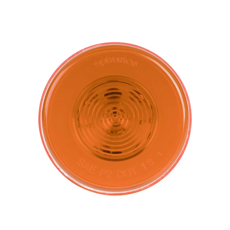 Optronics GloLight LED Clearance Or Side Marker Light - Submersible - 9 LEDs - 2-1/2" Round - Amber / Red - Image 2