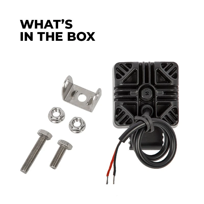 2.5" Square Mini LED Pod Light - Spot Beam - 1,850 Lumens - 5700K - Single - Image 3