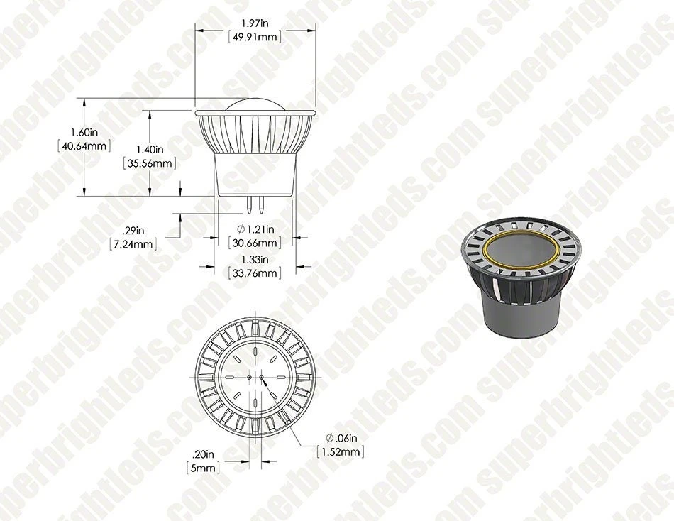 Color-Changing MR16 LED Bulb - 20W Equivalent - 12V AC/DC - RGB LED Spotlight Bulb - 80 Lumens - Remote Sold Separately - 3 Watt RGB - Image 13