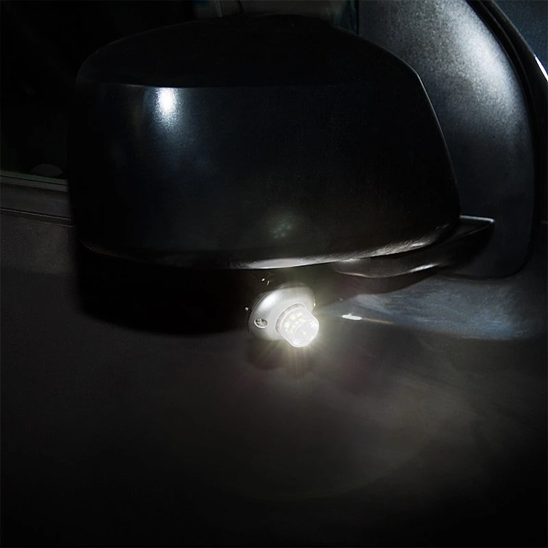 LED Hideaway Strobe Lights - Mini Emergency Vehicle LED Warning Lights With Built-In Controller - Surface Mount - 360-Degree - White - Image 12