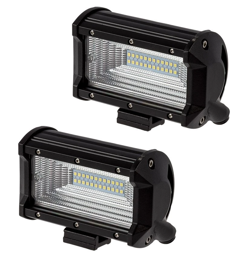 5" Matrix Series Off-Road LED Light Bars With Slide Mounts - 36W Flood - 1,500 Lumens - 2 Pack