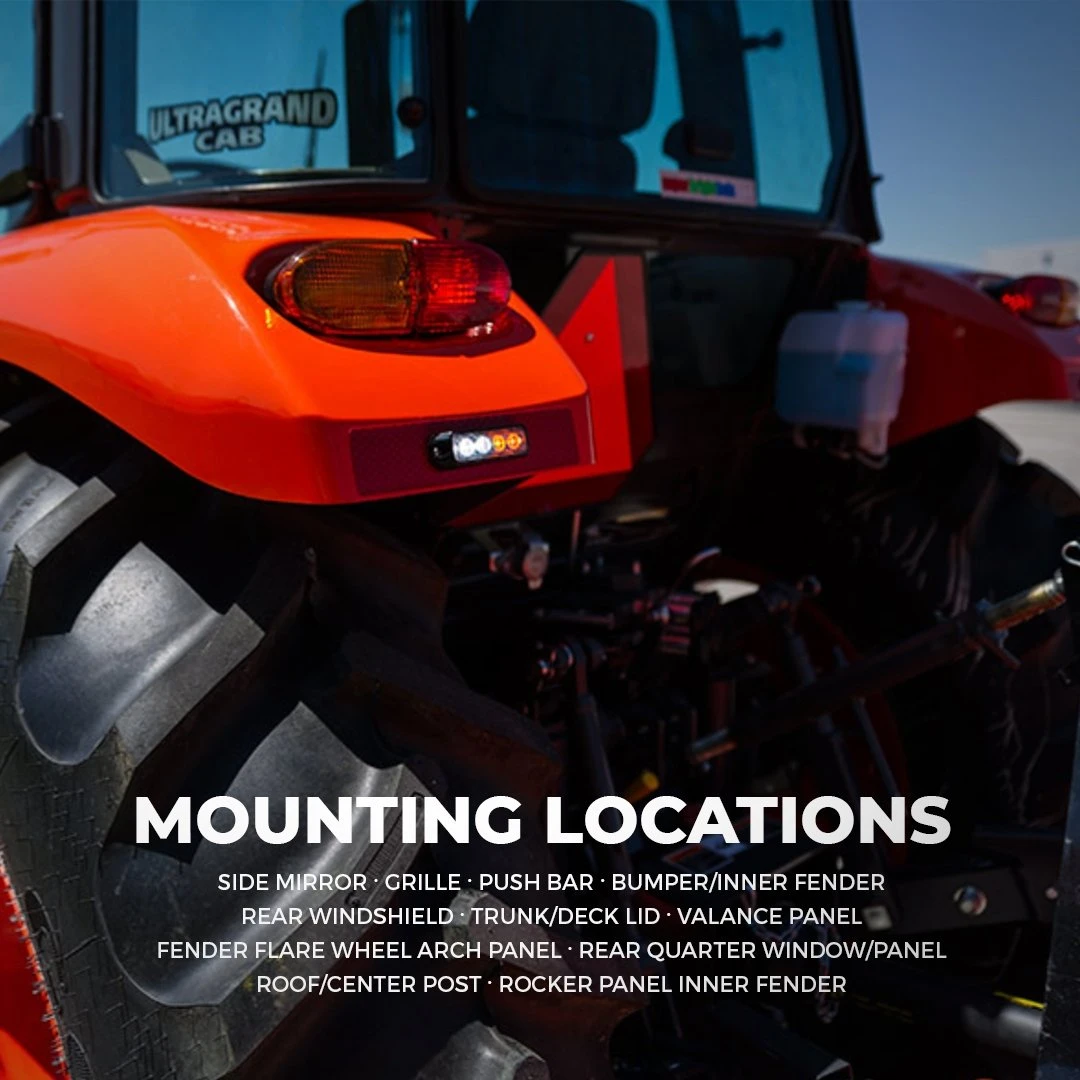 4" Grille And Surface Mount LED Strobe Light Head - 12W - Image 7