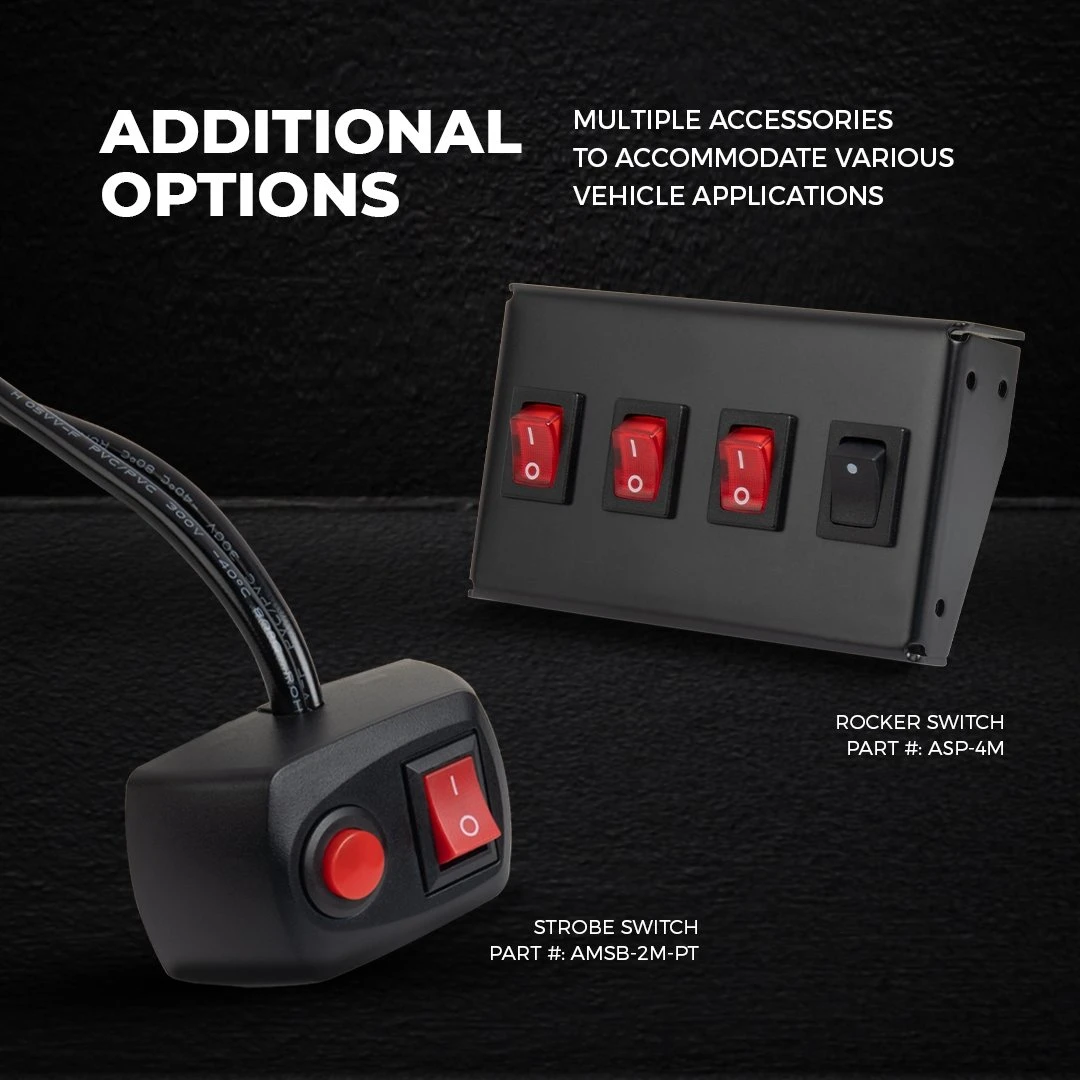 4" Grille And Surface Mount LED Strobe Light Head - 12W - Image 8