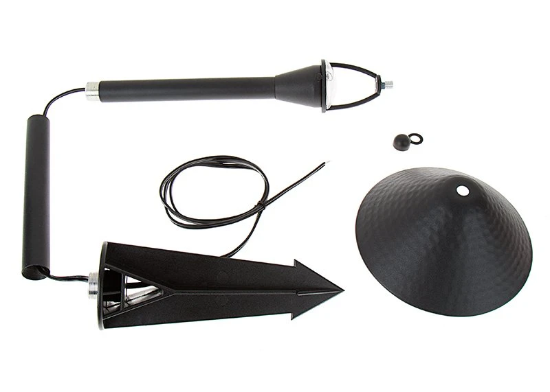 Landscape LED Path Lights With Hammered Shade - Adjustable Height - 3 Watt - Black - Image 3