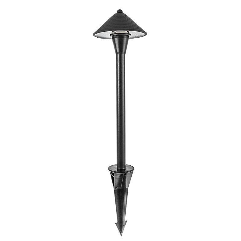 Landscape LED Path Lights With Hammered Shade - Adjustable Height - 3 Watt - Black - Image 2
