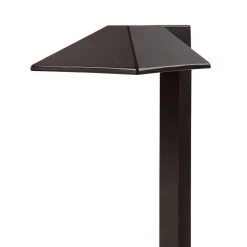 Landscape LED Path Lights With Offset 5" Square Light Head - 1 Watt