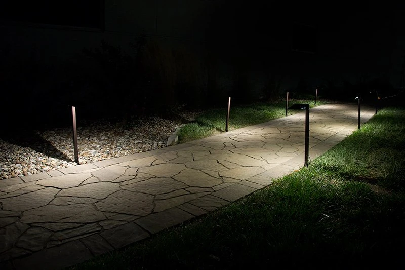 LED Landscape Lighting Expansion Kit - 4 Offset Square Path Lights - Image 7