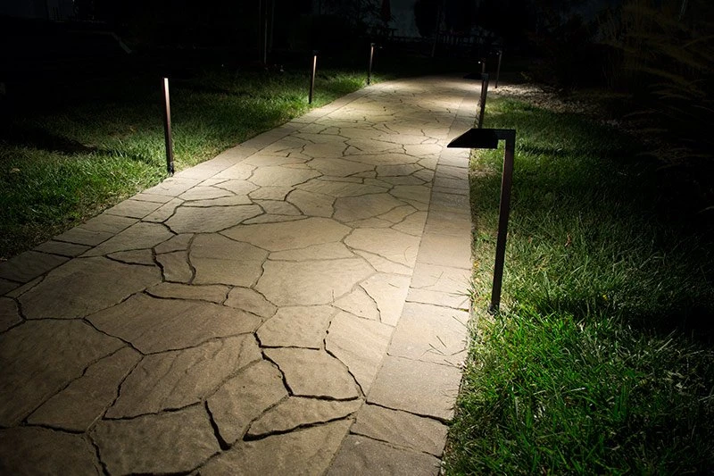 LED Landscape Lighting Expansion Kit - 4 Offset Square Path Lights - Image 6