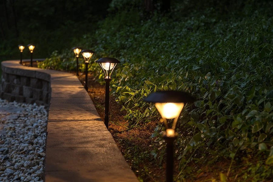 LED Landscape Lighting Expansion Kit - 4 Mini Post Top Path Lights - Warm White - Image 7