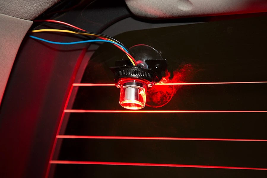 LED Hideaway Strobe Lights - Mini Emergency Vehicle LED Warning Lights With Built-In Controller - Surface Mount - 360-Degree - White - Image 10