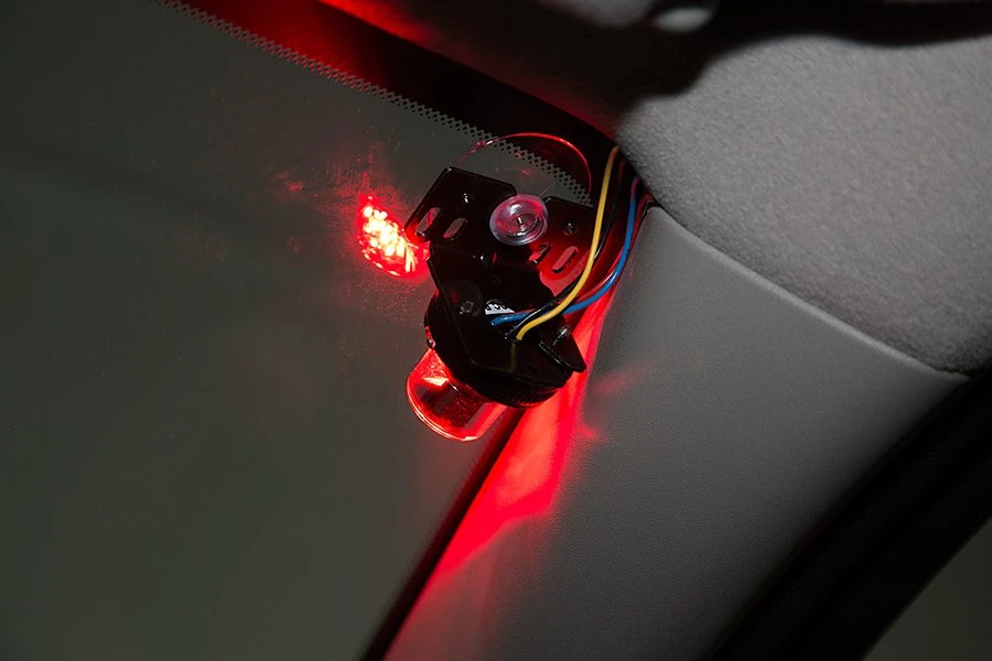 LED Hideaway Strobe Lights - Mini Emergency Vehicle LED Warning Lights With Built-In Controller - Surface Mount - 360-Degree - White - Image 11