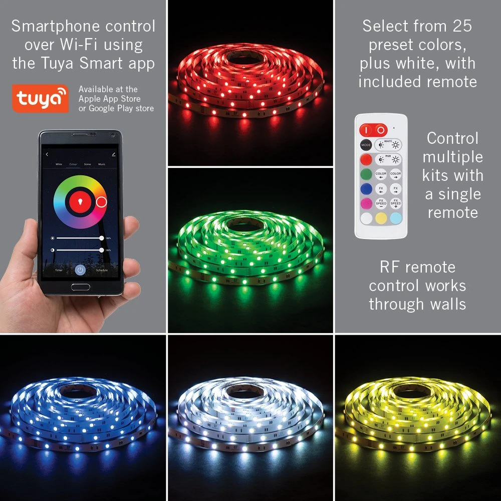 Armacost Lighting RibbonFlex Smart Home RGB+W LED Tape Light Kit - 5m - Image 3