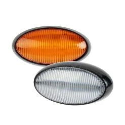 Optronics LED RV Porch And Utility Light - Oval - 16 LEDs - Amber / Clear