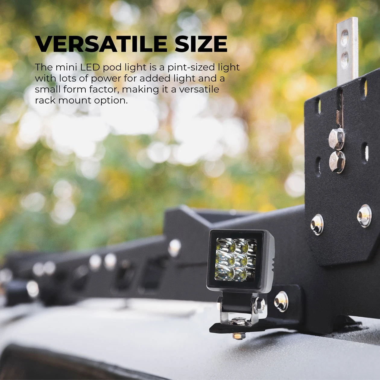 2.5" Square Mini LED Pod Light - Spot Beam - 1,850 Lumens - 5700K - Single - Image 5