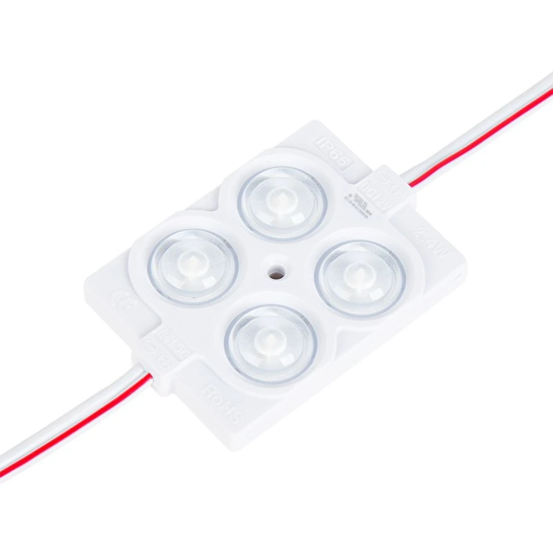 Single Color LED Modules - Square Module With 4 SMD LEDs - 250 Lumens/Module - Red - 100-Pack - Image 2