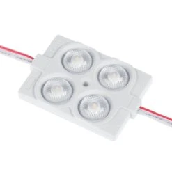 Single Color LED Modules - Square Module With 4 SMD LEDs - 250 Lumens/Module - Red - 100-Pack