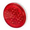 Round LED Truck And Trailer Lights - 4" Stop / Turn / Tail Lights - 3-Pin Connector - Flush Mount - 40 LEDs - Red