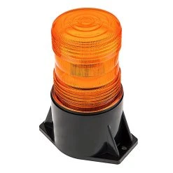 5-1/2" Amber LED Strobe Light Beacon - Single Flash Pattern - Amber