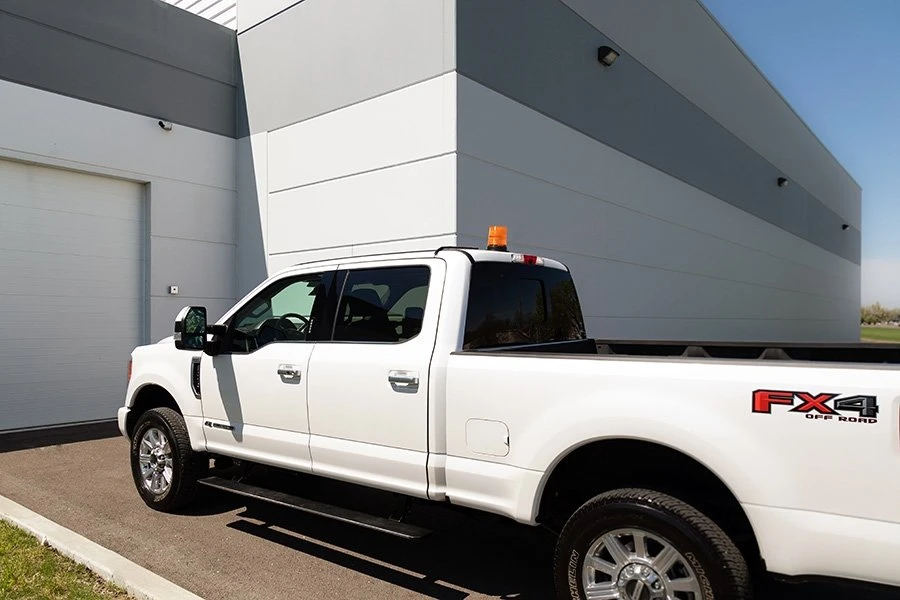 5-1/2" Amber LED Strobe Light Beacon - Magnetic Surface Mount - 12V Adapter - 3 Flash Patterns - Image 6