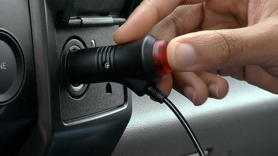 5-1/2" Amber LED Strobe Light Beacon - Magnetic Surface Mount - 12V Adapter - 3 Flash Patterns - Image 7