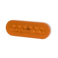 Optronics GloLight LED Trailer Turn Signal And Parking Light - Submersible - 22 LEDs - Oval - Amber