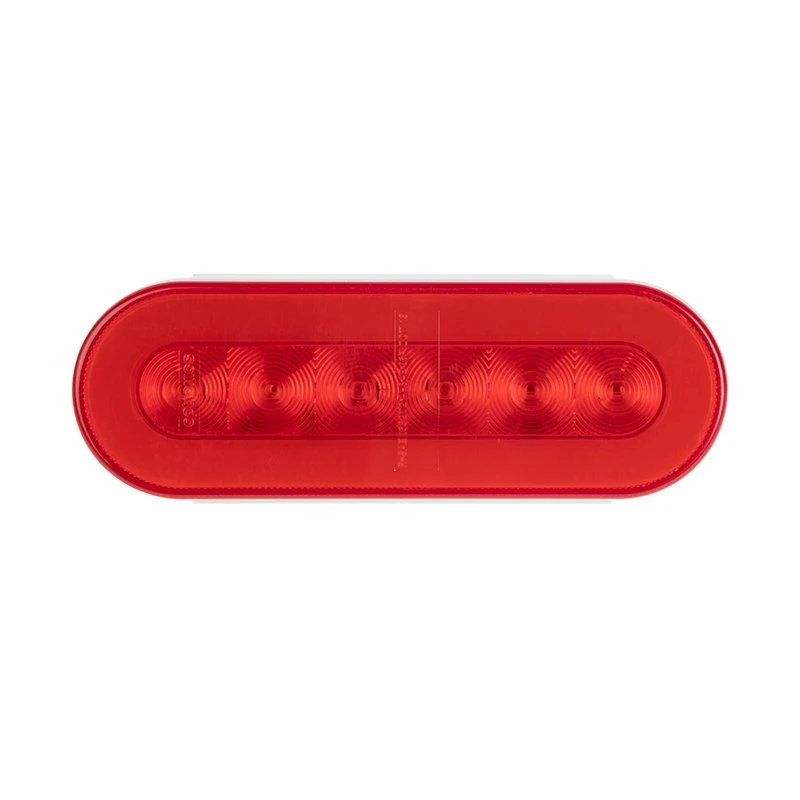 Optronics GloLight LED Trailer Tail Light - Stop / Tail / Turn - Submersible - 22 LEDs - Oval - Clear Lens / Red Lens - Image 2