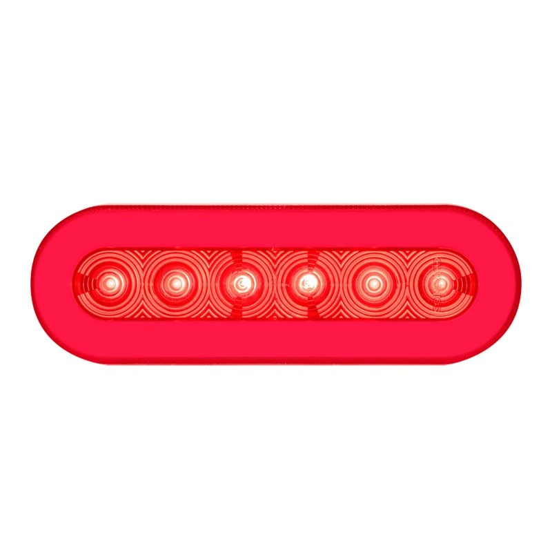 Optronics GloLight LED Trailer Tail Light - Stop / Tail / Turn - Submersible - 22 LEDs - Oval - Clear Lens / Red Lens - Image 4