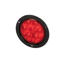 Optronics LED Trailer Tail Light With Flange - Submersible - 7 LEDs - Round - Red
