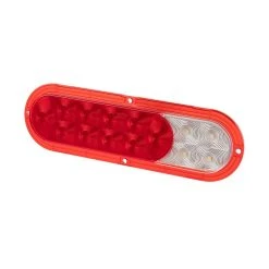 Optronics Fusion LED Combination Trailer Tail Light - 4 Function - Submersible - 14 LEDs - Oblong - Red / Clear Lens