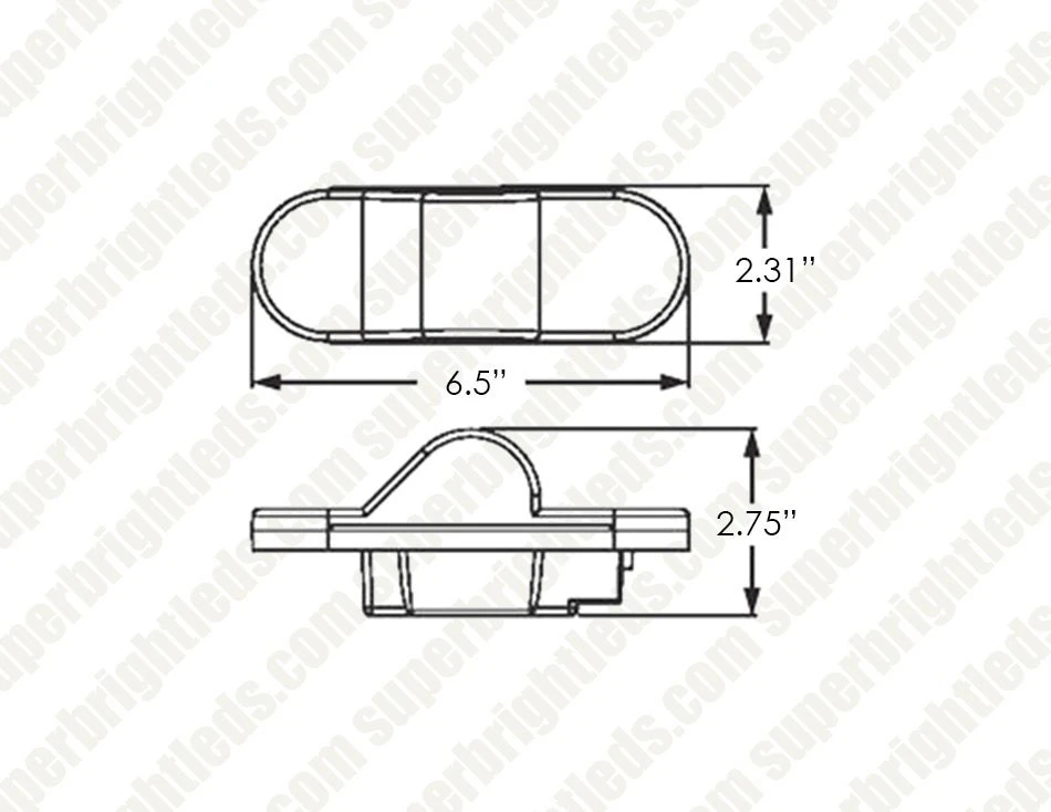 Optronics Mid-Ship Turn Signal And Side Marker LED Light - Submersible - 9 LEDs - Amber - Image 5