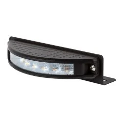 180° Grille And Surface Mount LED Strobe Light - Amber/White - 18W - Amber/White